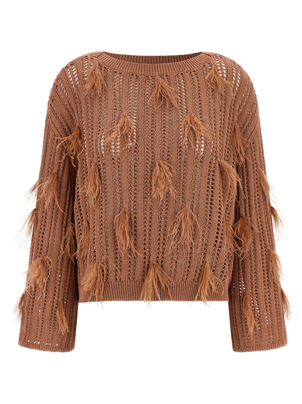 Twinset Brown Cotton Cardigan