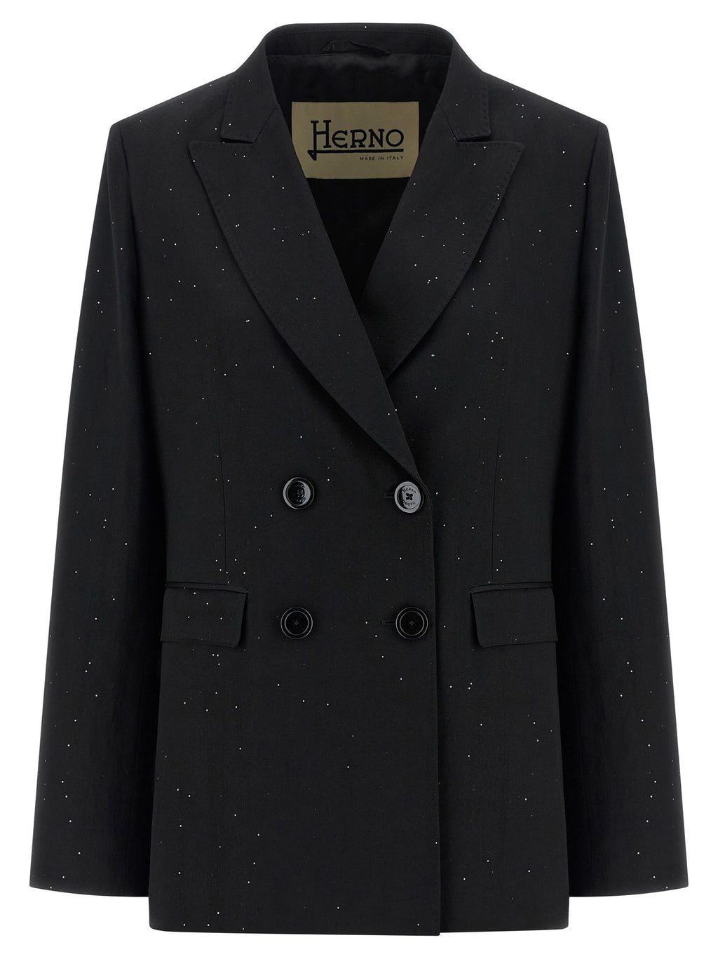 Herno Black Viscose Blazer