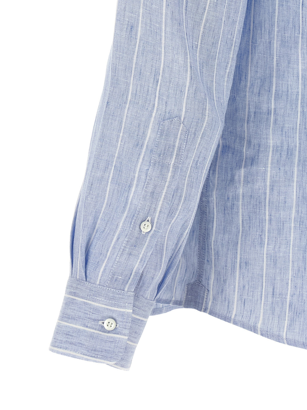 Brunello Cucinelli Blue Linen Blouse