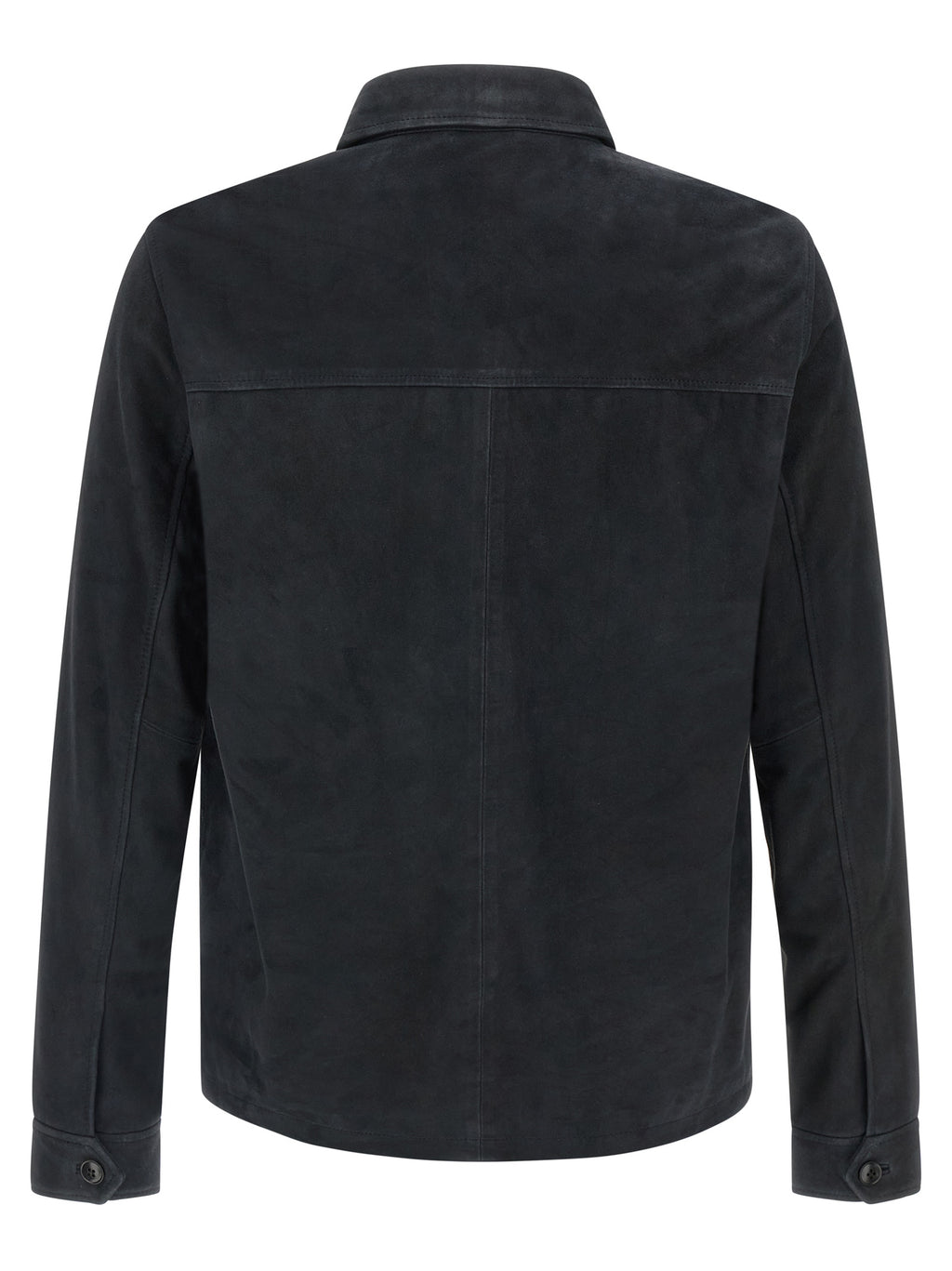 Pal Zileri Blue Leather Leather Jacket