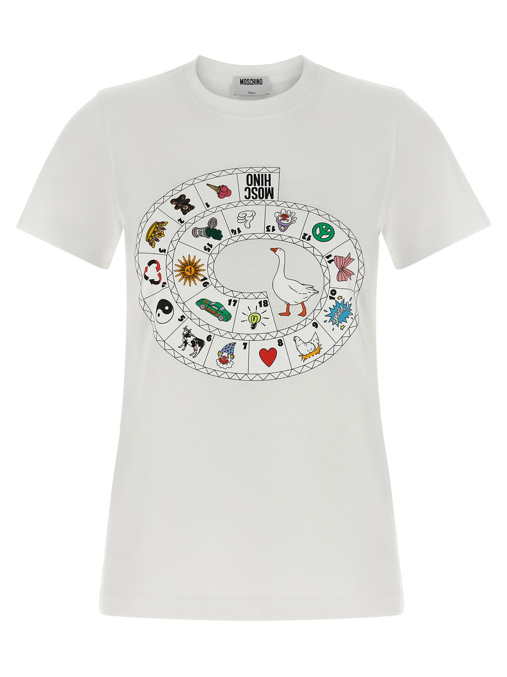 Moschino White Cotton T-Shirt
