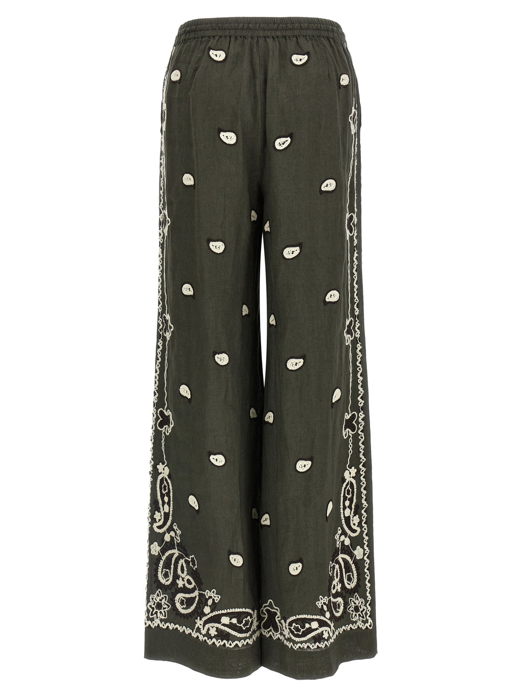 P.A.R.O.S.H. Bicolor Linen Casual Pants