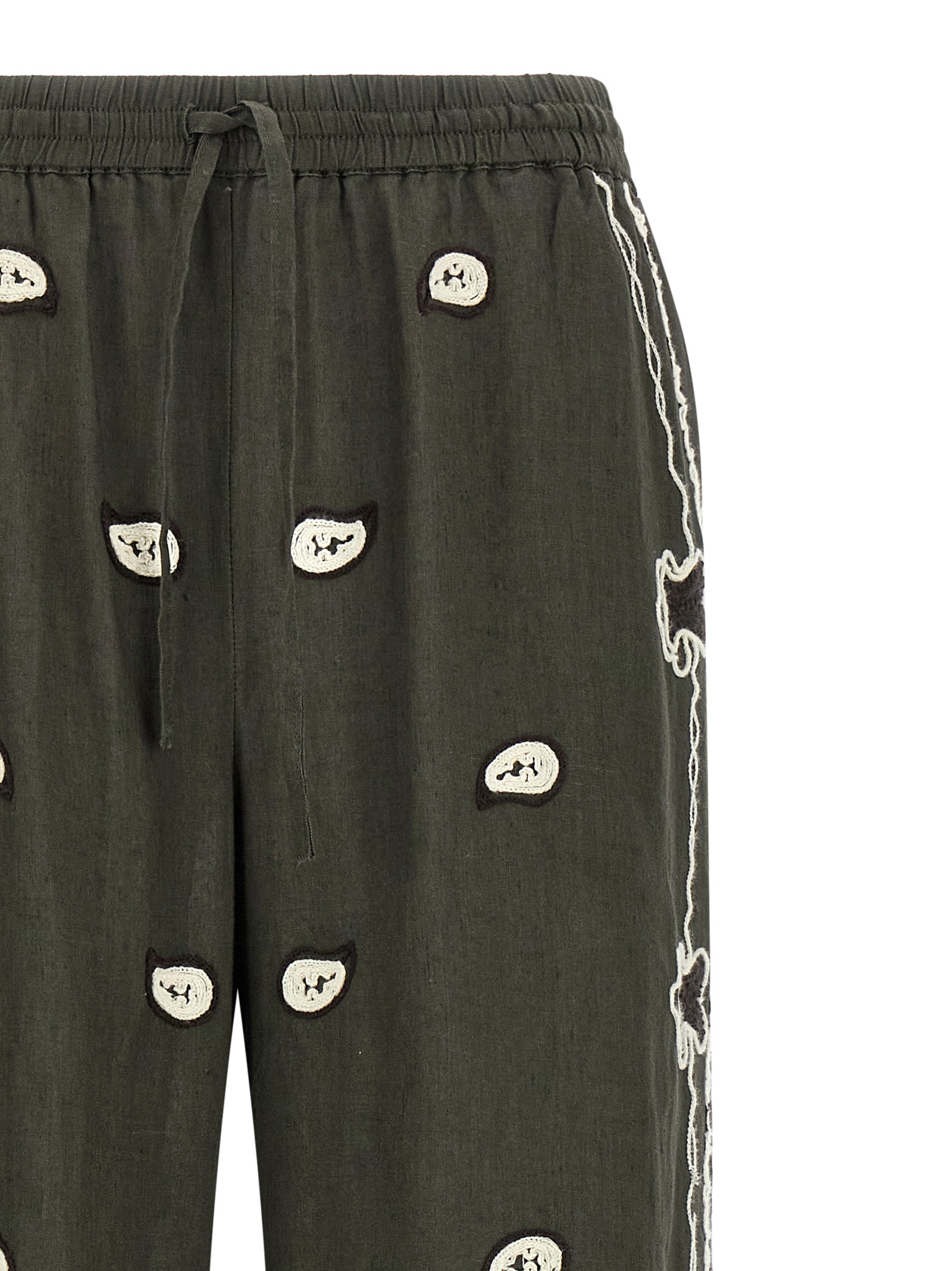 P.A.R.O.S.H. Bicolor Linen Casual Pants
