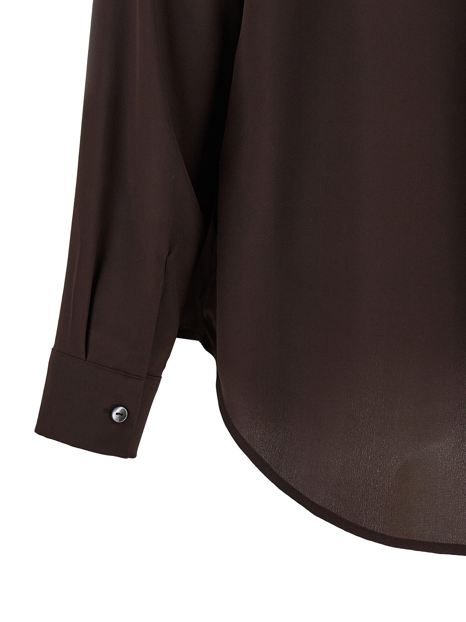 P.A.R.O.S.H. Brown Silk Blouse