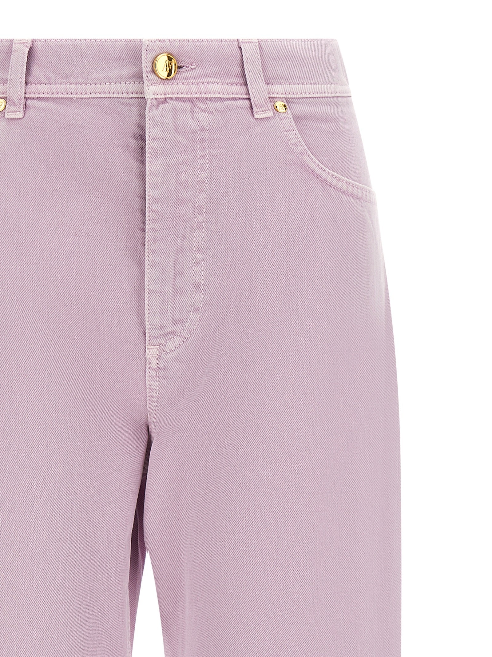 Alberta Ferretti Multicolor Cotton Straight-Leg Jeans