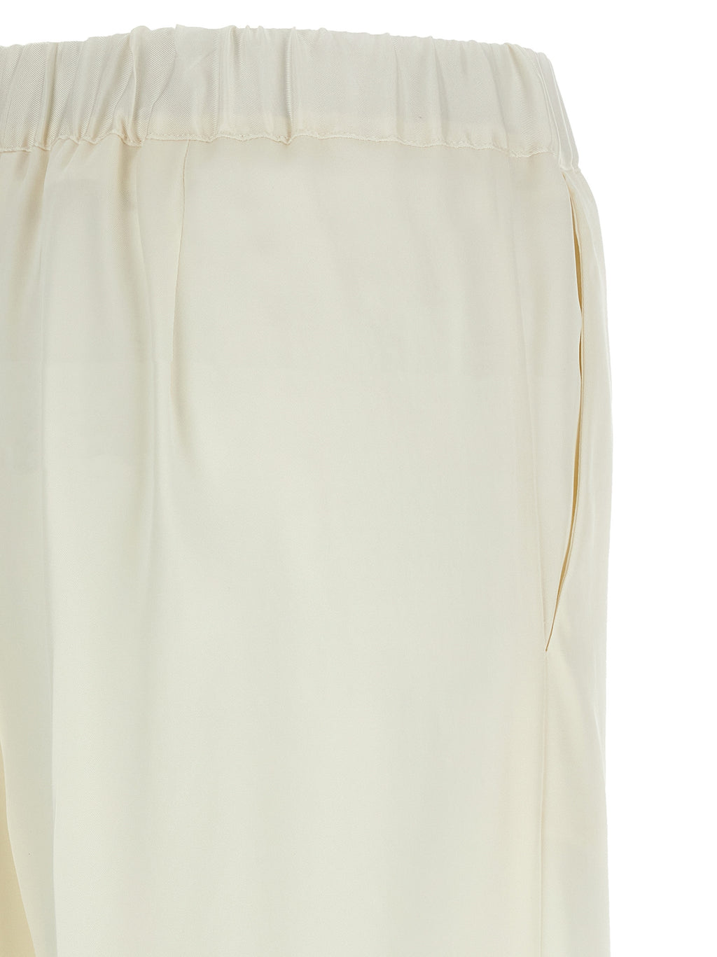 P.A.R.O.S.H. White Polyester Casual Pants