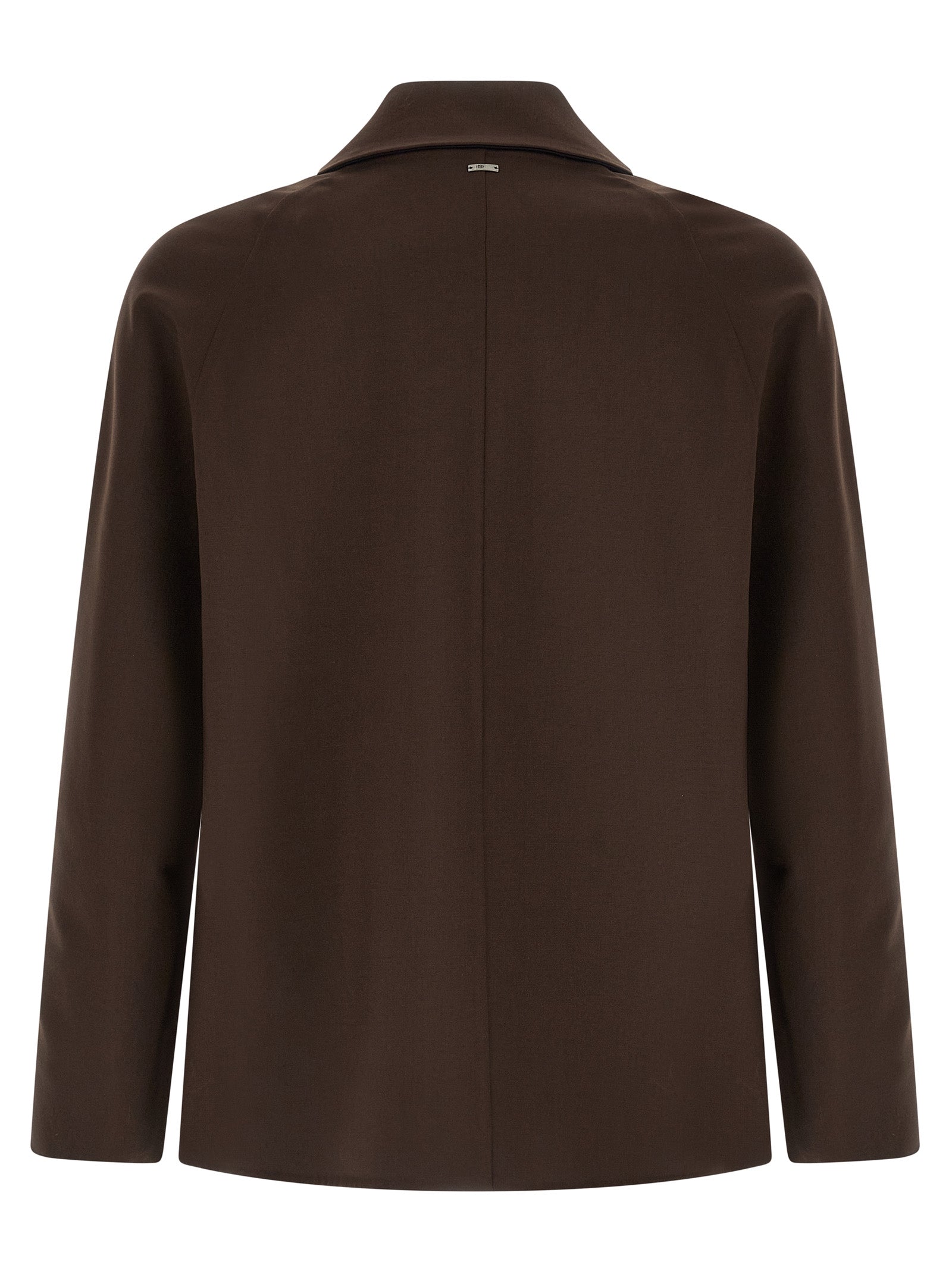 Herno Brown Polyester Full-Length Jacket