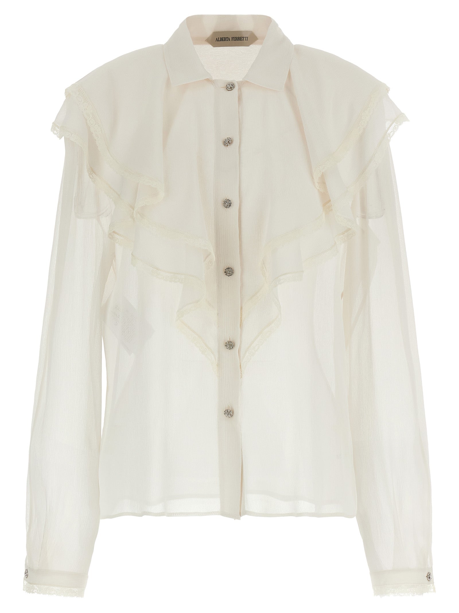 Alberta Ferretti Beige Acetate Blouse