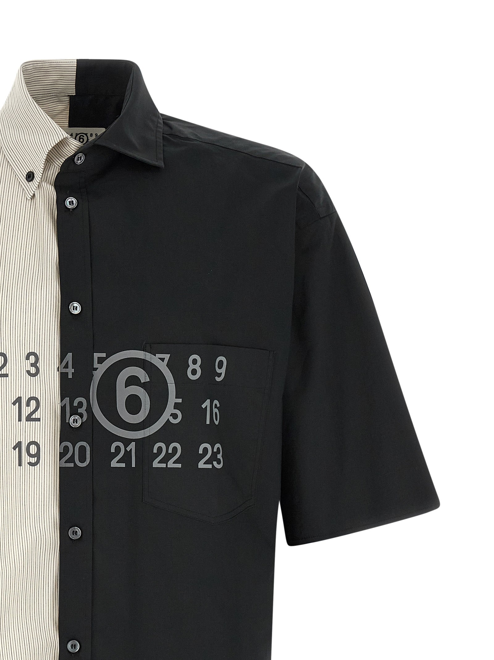 MM6 Maison Margiela Black Cotton Blouse