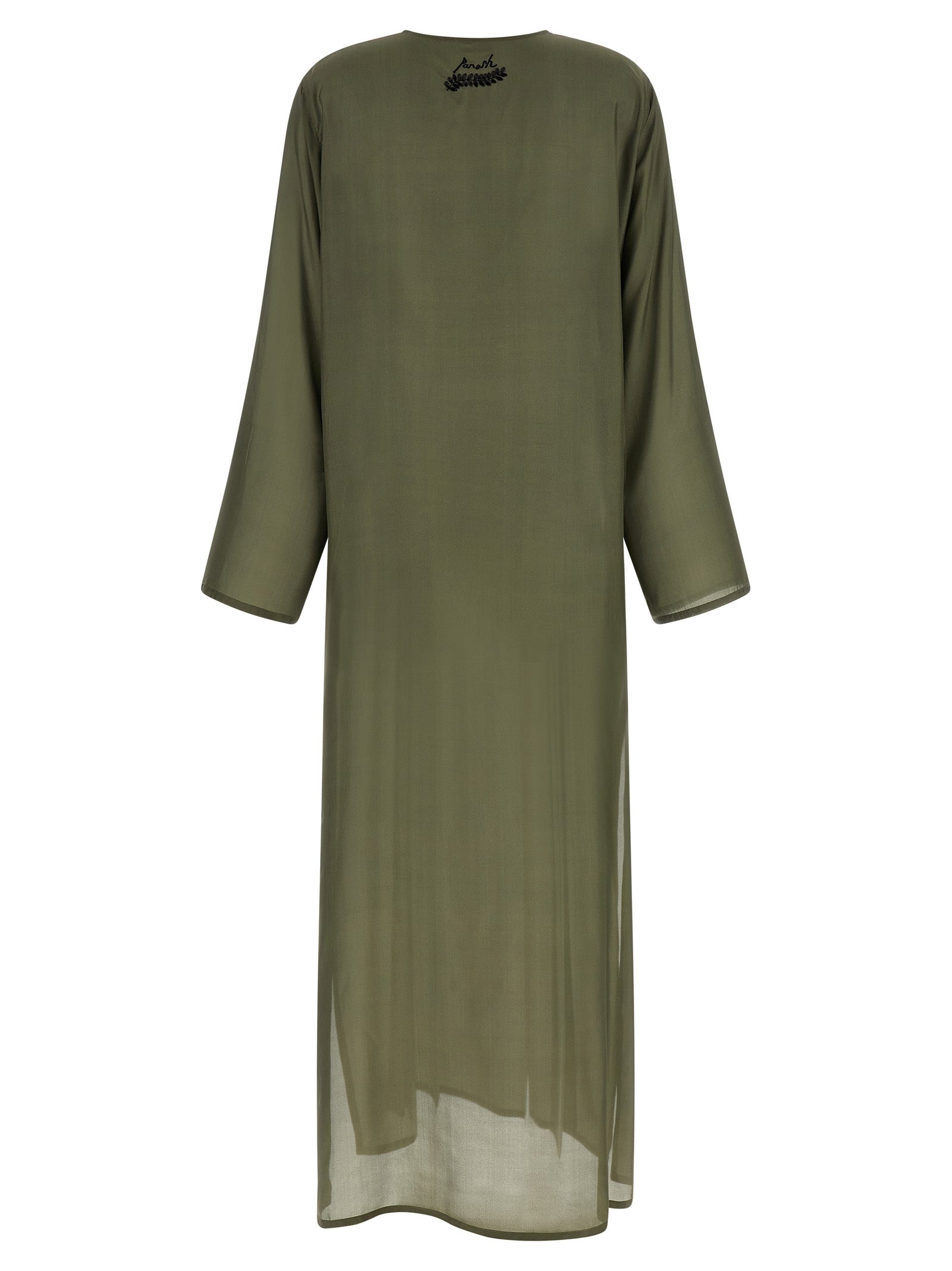 P.A.R.O.S.H. Bicolor Silk Long Dress