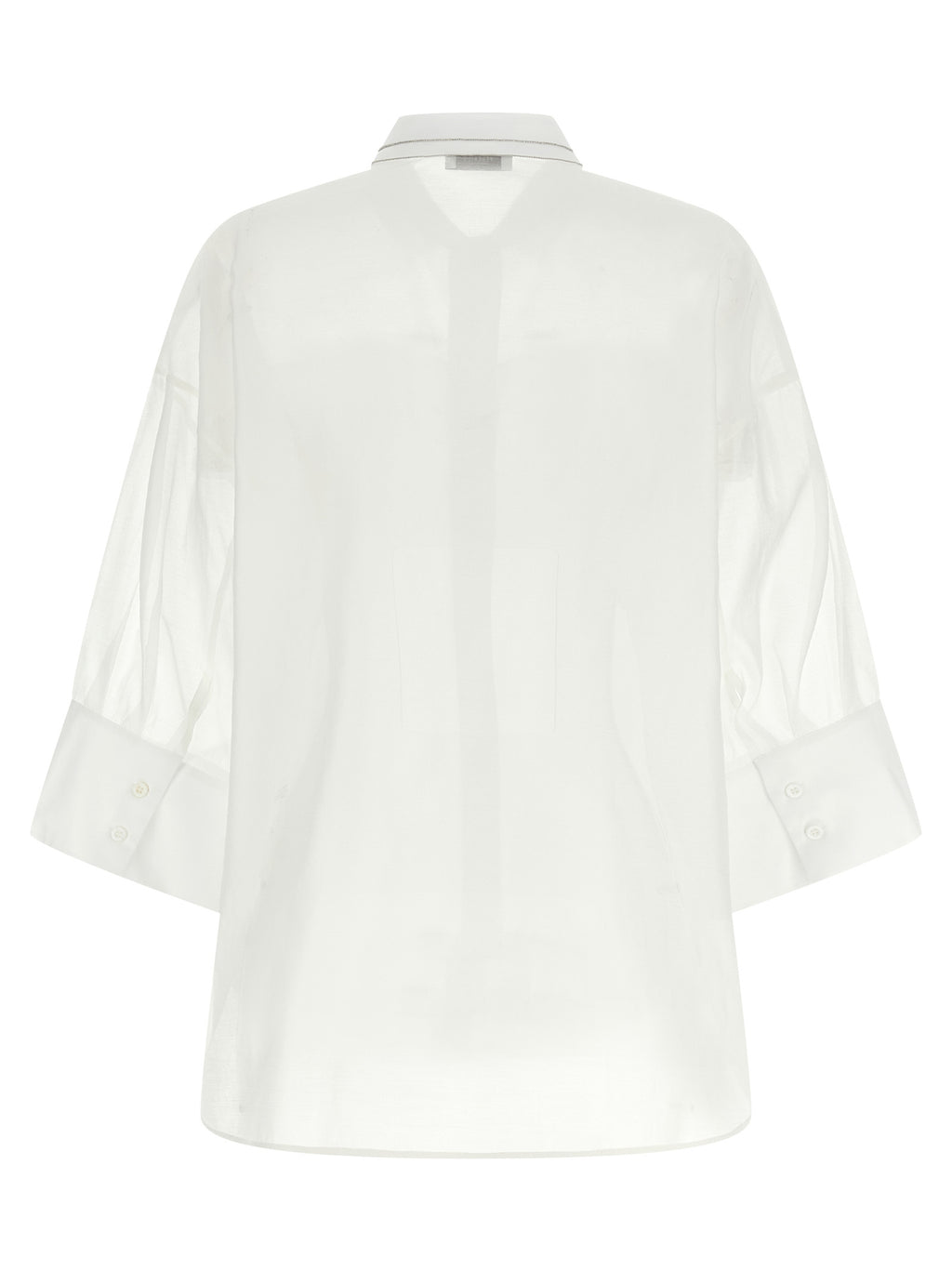 Peserico White Cotton Blouse