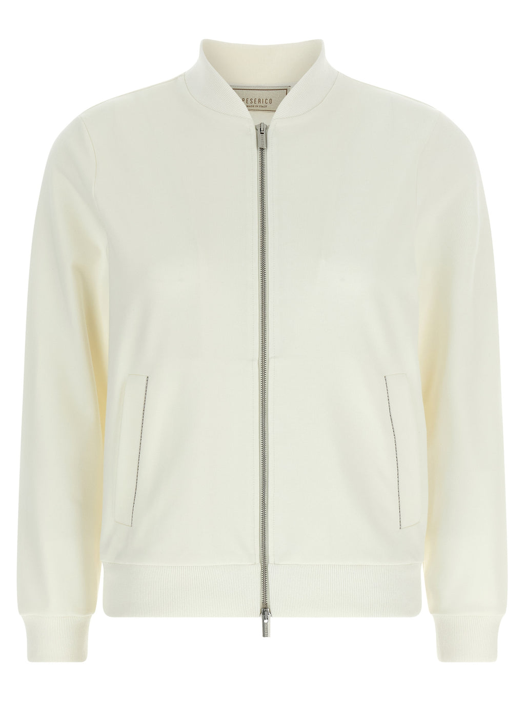 Peserico White Cotton Sweatshirt
