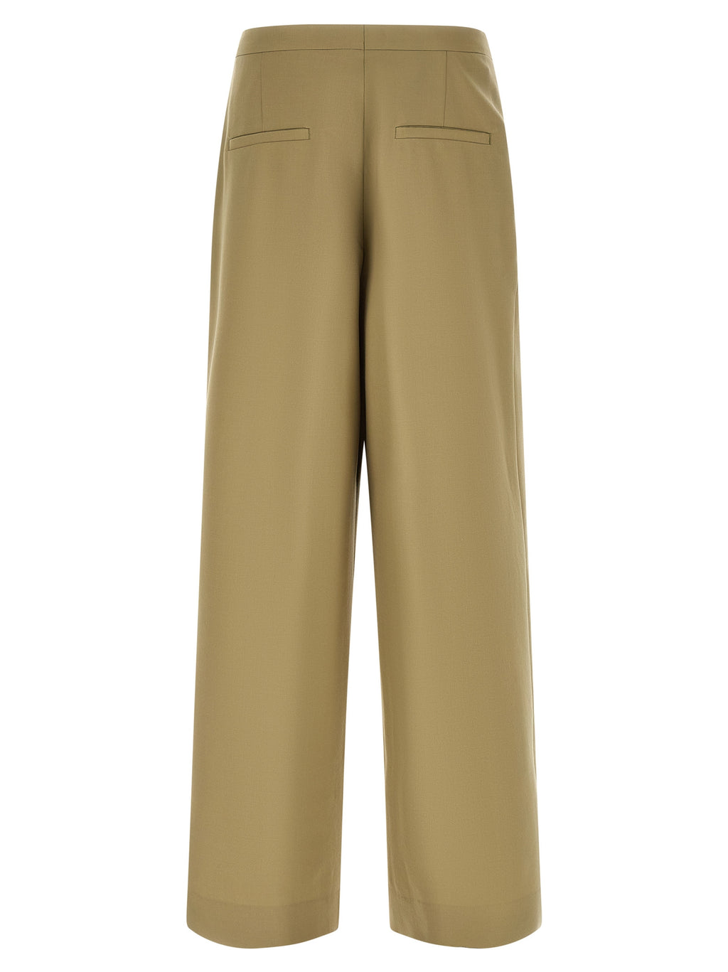 Dries Van Noten Bicolor Wool Casual Pants