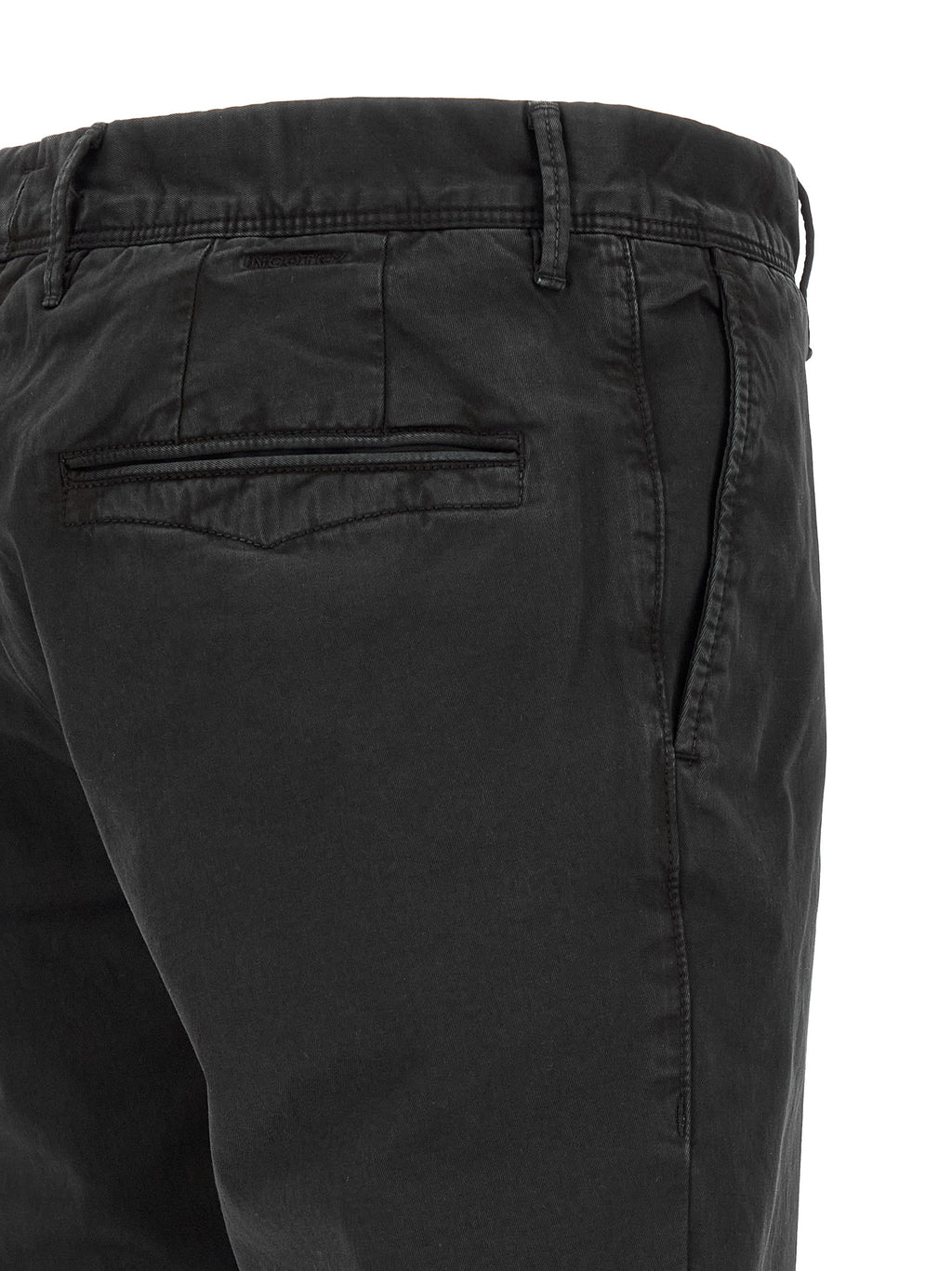 Incotex Black Cotton Casual Pants