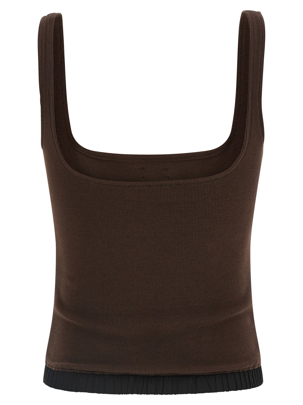 Entire Studios Brown Cotton Tank Tops