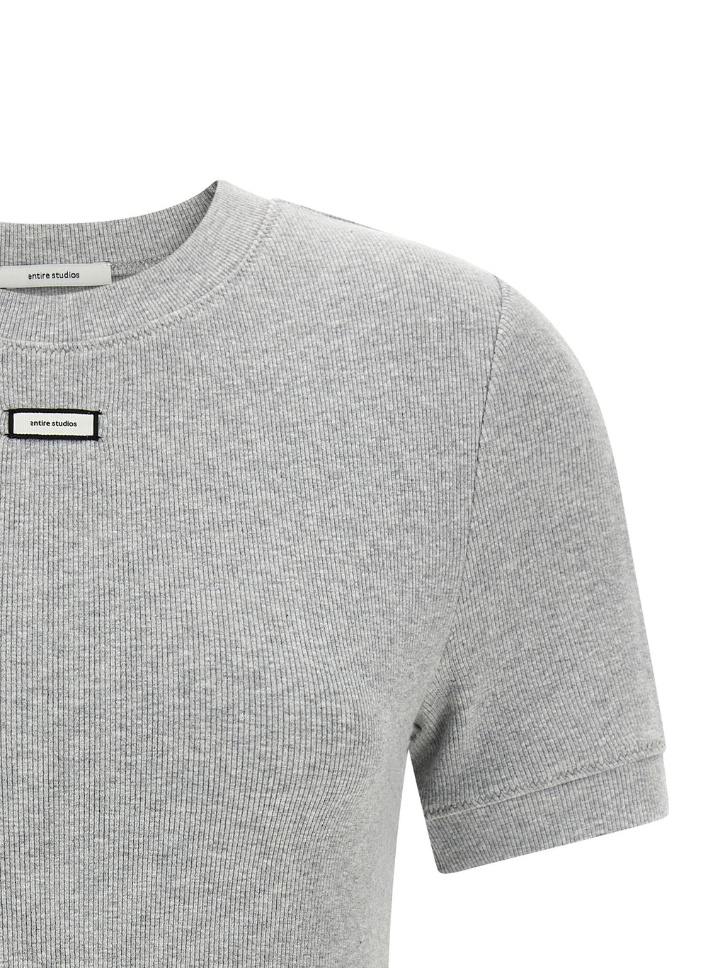 Entire Studios Gray Cotton T-Shirt