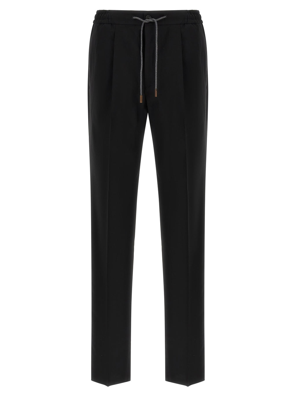 Incotex Black Virgin Wool Casual Pants