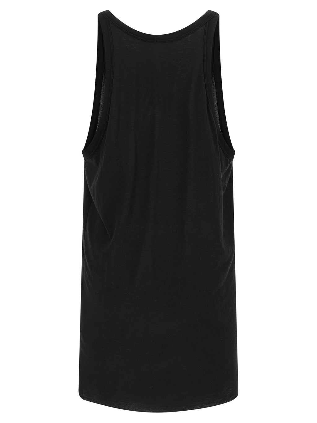 Rick Owens Black Cotton Tank Tops