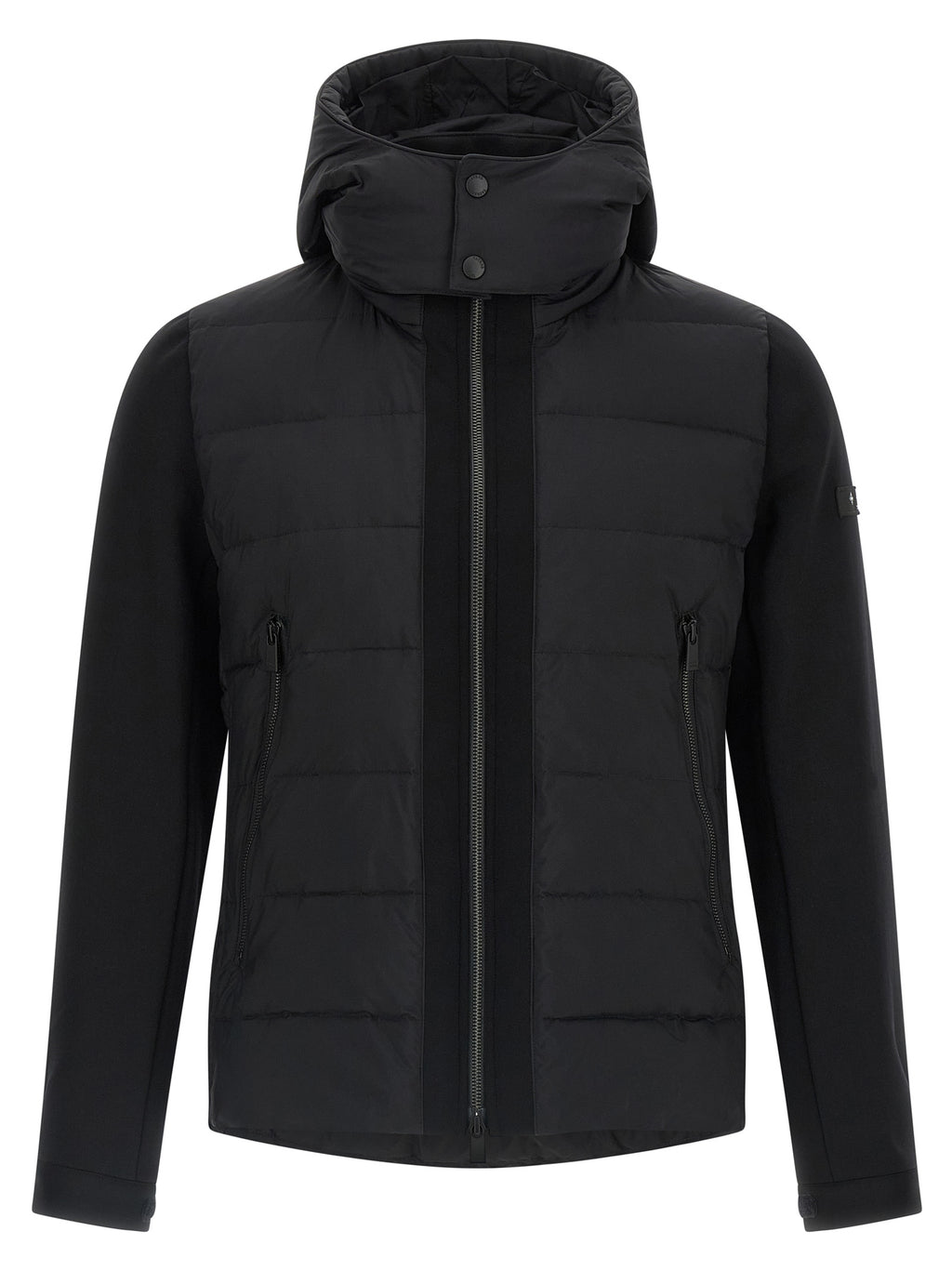 Tatras Black Nylon Full-Length Jacket