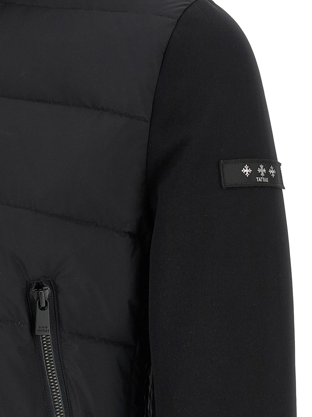 Tatras Black Nylon Full-Length Jacket