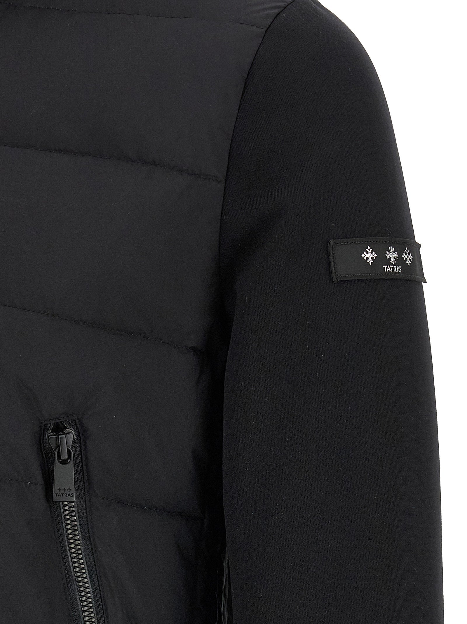 Tatras Black Nylon Full-Length Jacket