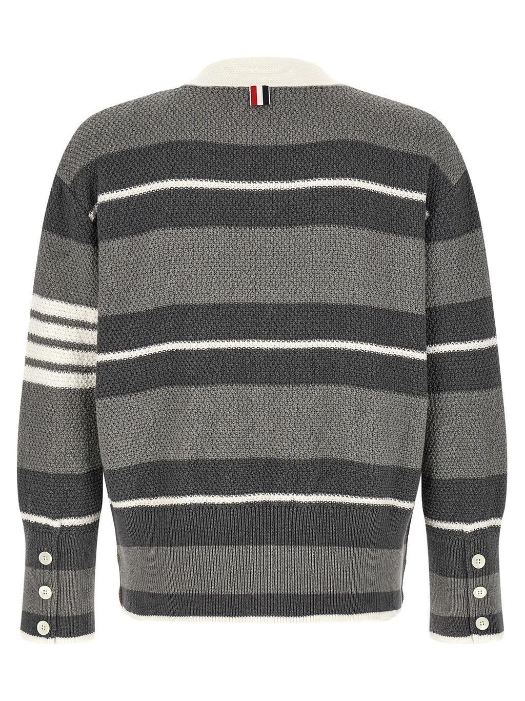 Thom Browne Gray Cotton Cardigan