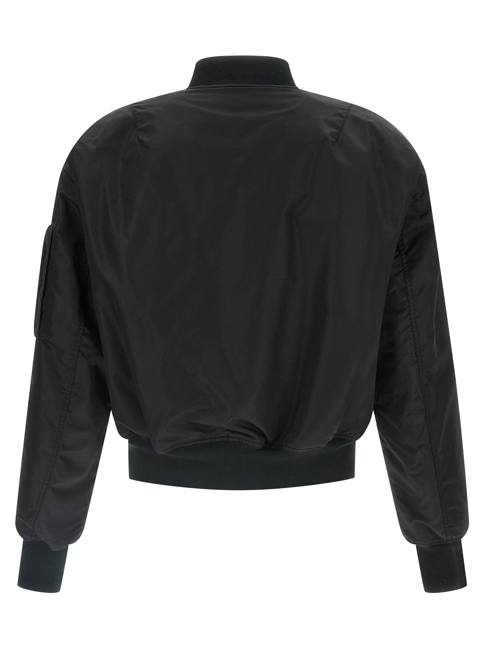 Entire Studios Black Nylon Bomber