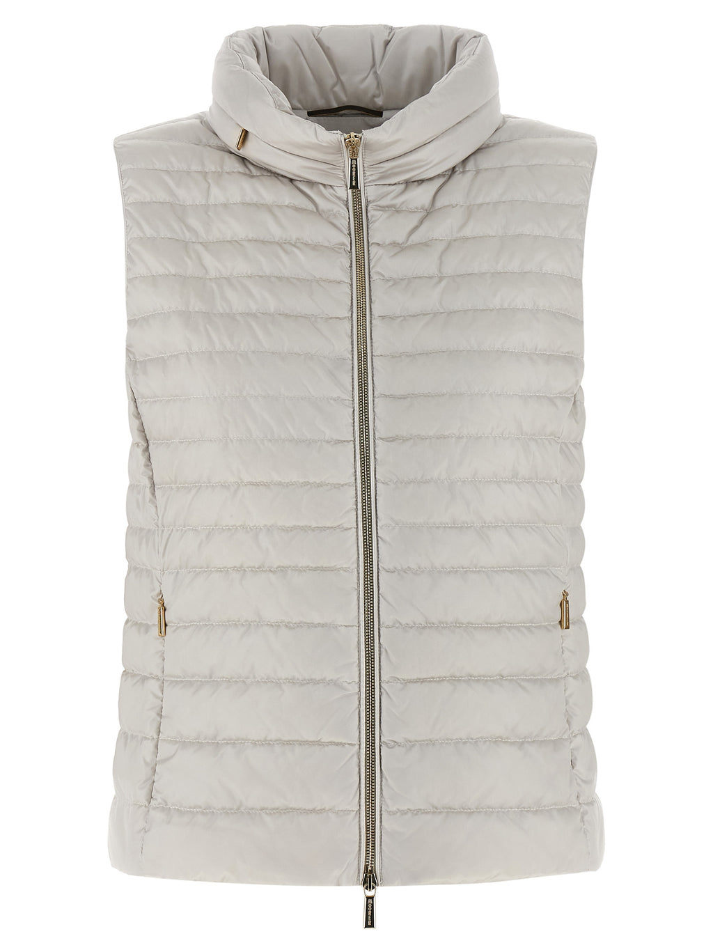 MooRER Beige Polyester Sleeveless Jacket