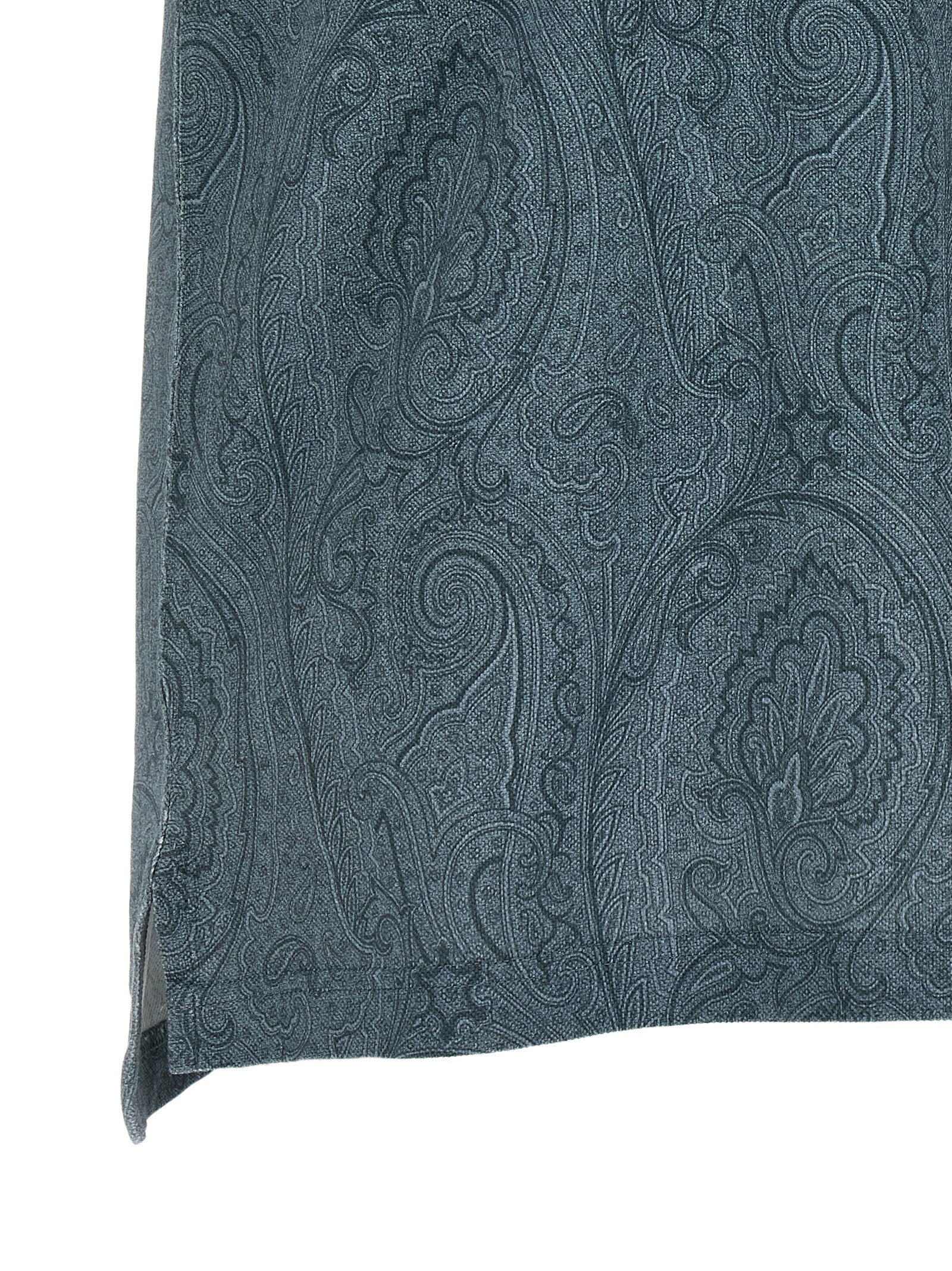 Etro Blue Cotton Polo Shirt