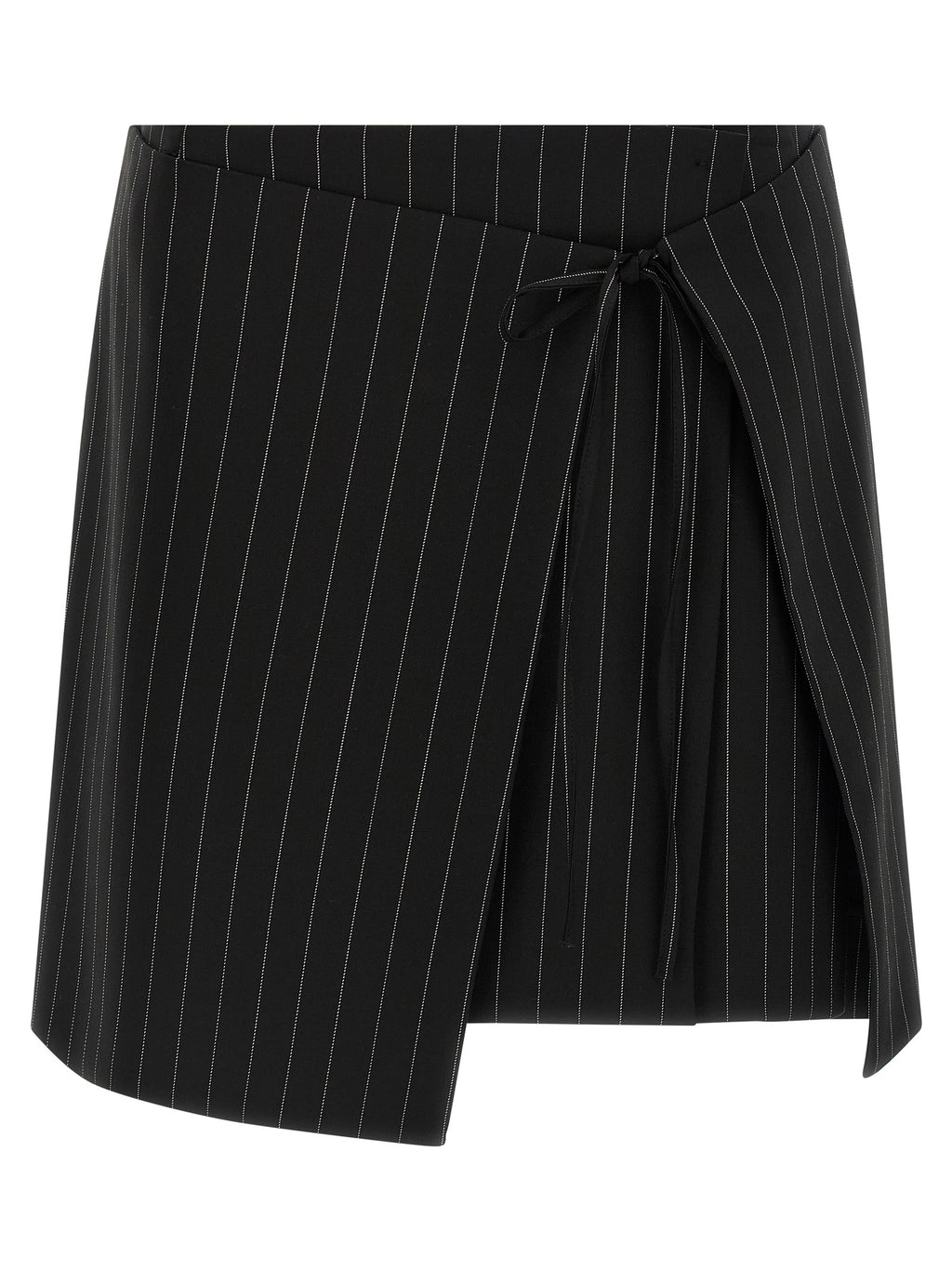 Sportmax Black Virgin Wool Long Skirt