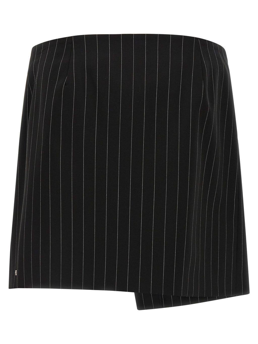 Sportmax Black Virgin Wool Long Skirt