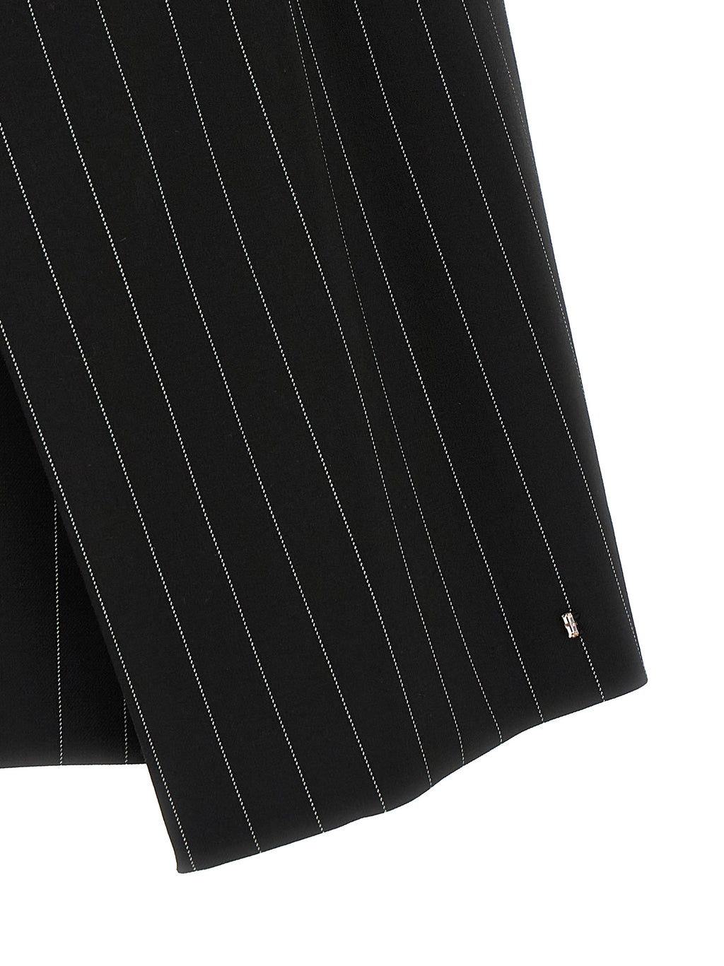 Sportmax Black Virgin Wool Long Skirt