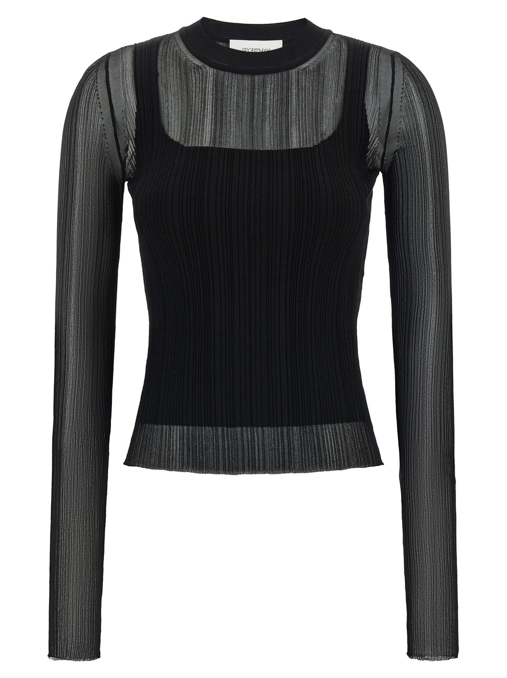 Sportmax Black Viscose Cardigan