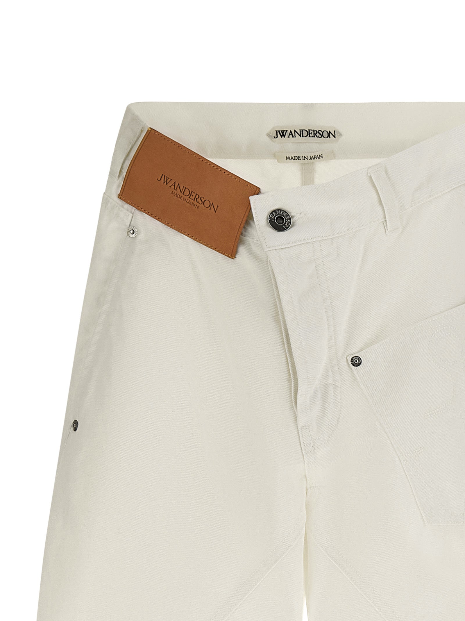J.W.Anderson White Cotton Jeans Denim