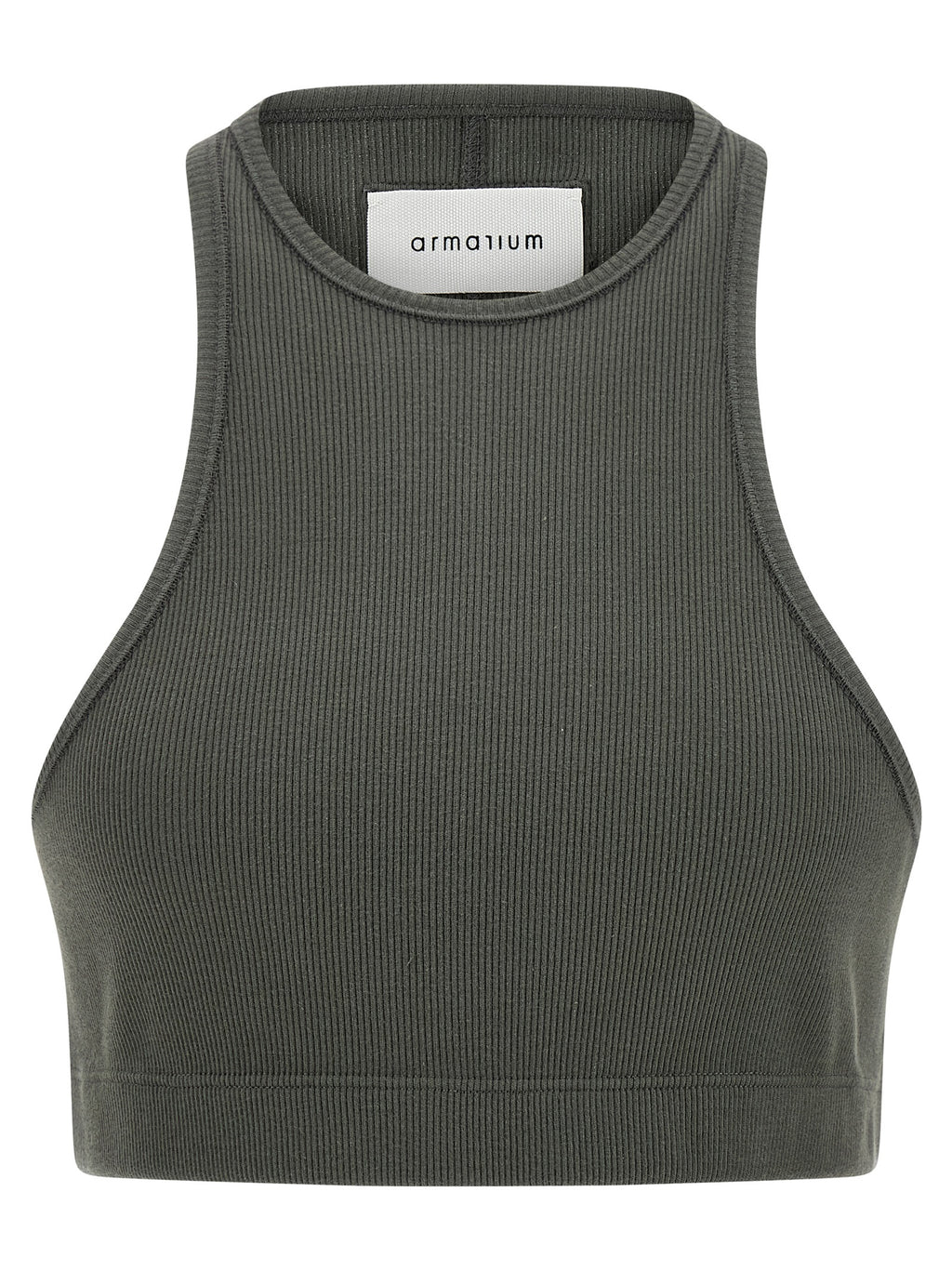 Armarium Gray Cotton Sleeveles T-Shirt