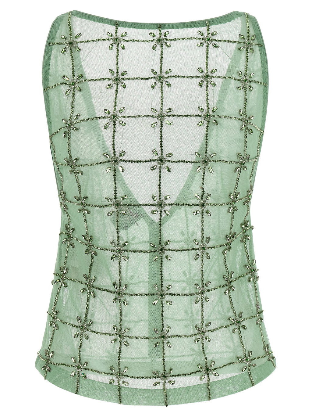 PINKO Bicolor Polyester Tank Tops