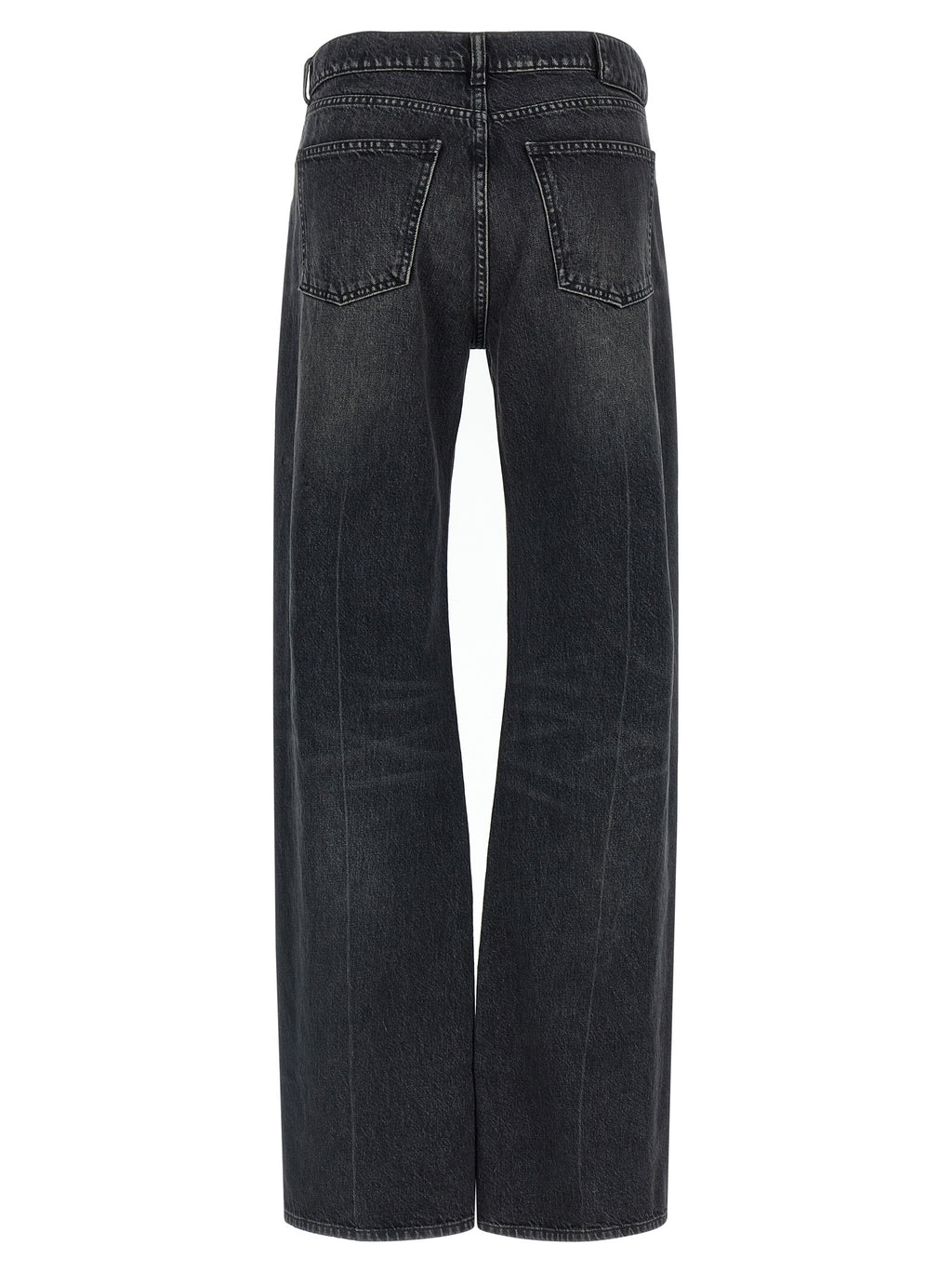 Armarium Black Cotton Straight-Leg Jeans