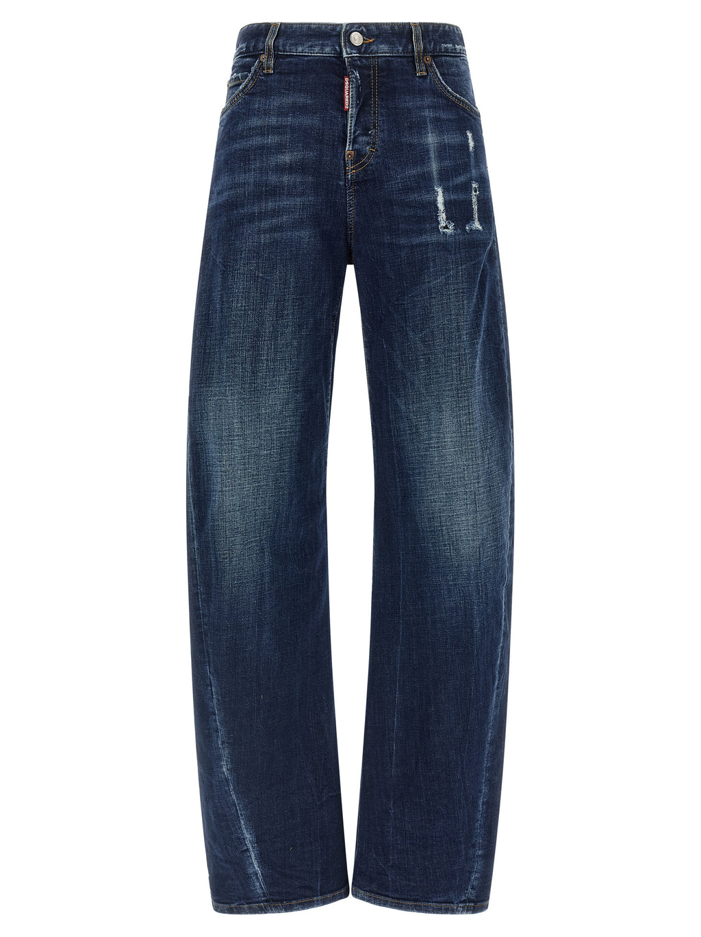 Dsquared² Blue Cotton Relaxed Fit Jeans