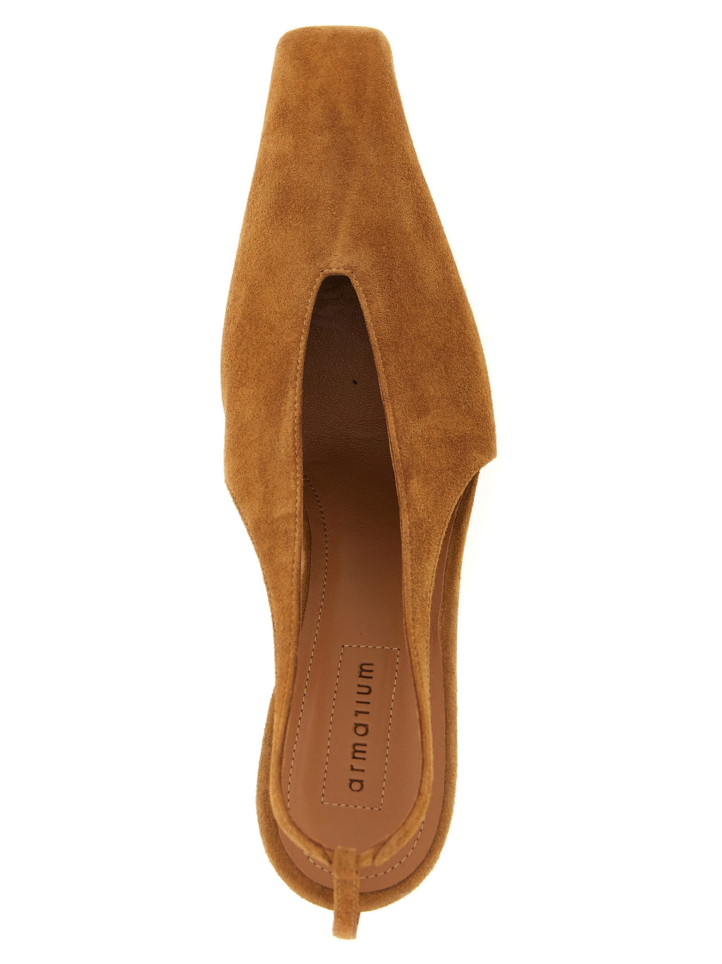 Armarium Brown Leather Mid Heel Pumps