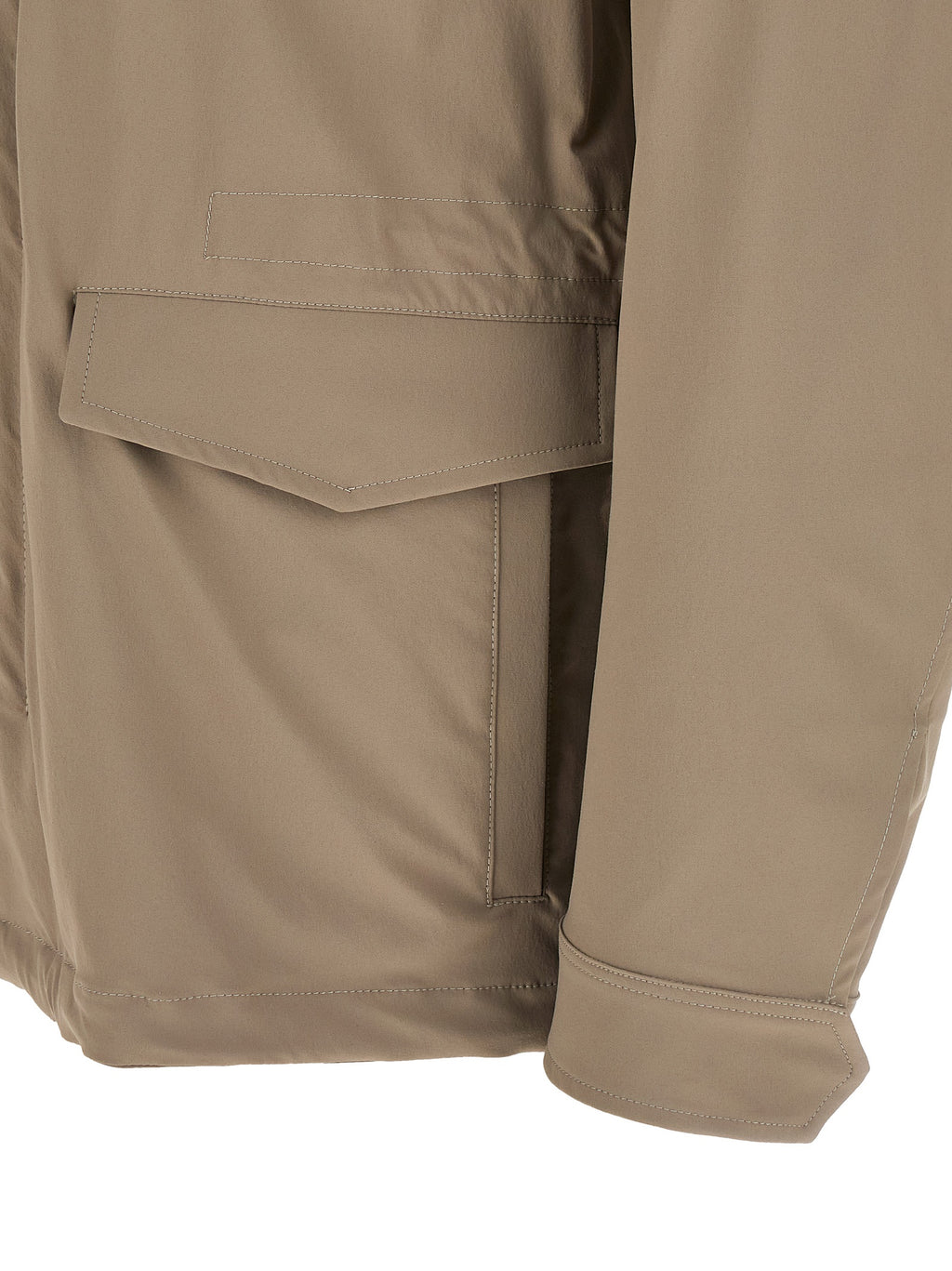 Herno Beige Polyamide Full-Length Jacket