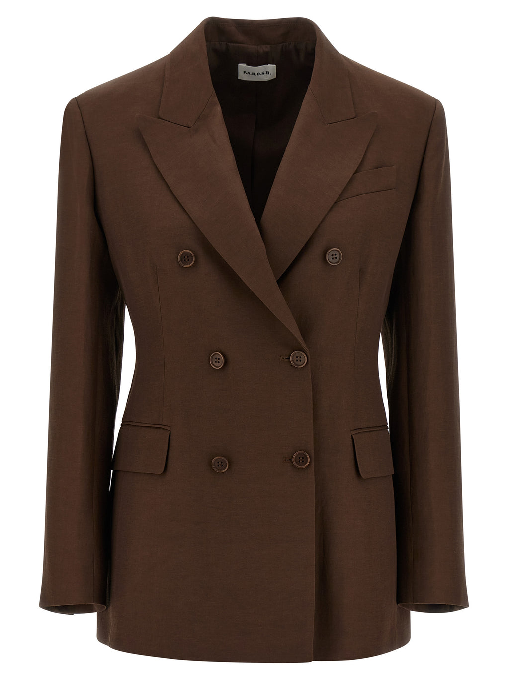 P.A.R.O.S.H. Brown Viscose Blazer