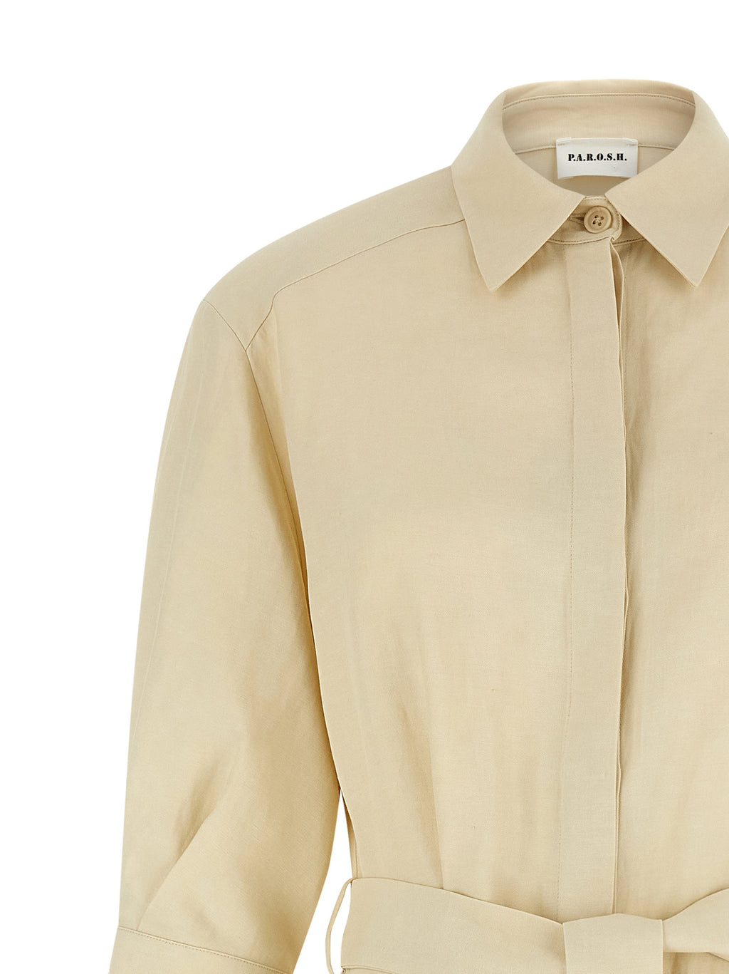 P.A.R.O.S.H. Beige Viscose Long Dress