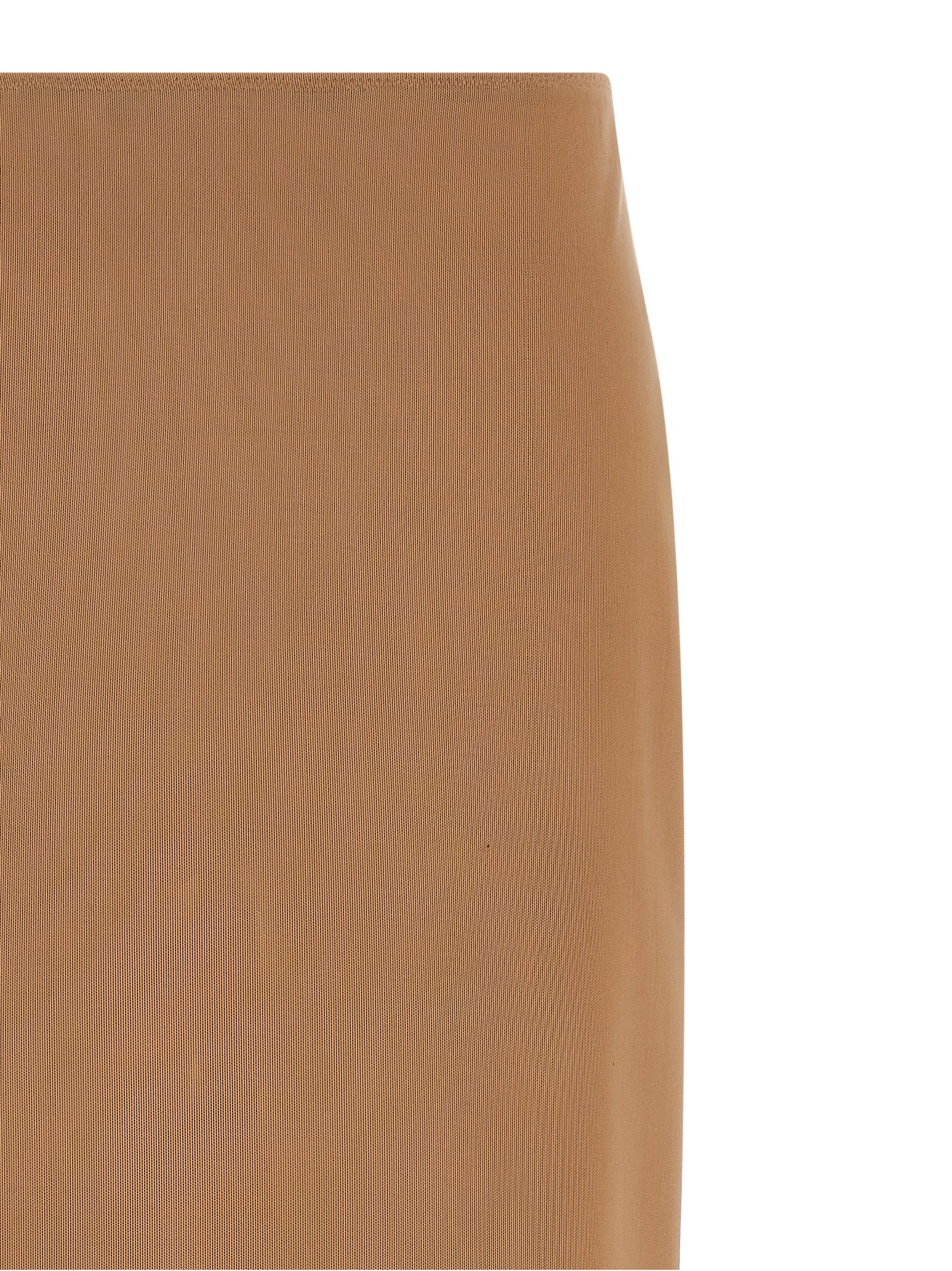 Armarium Beige Polyamide Midi Skirt