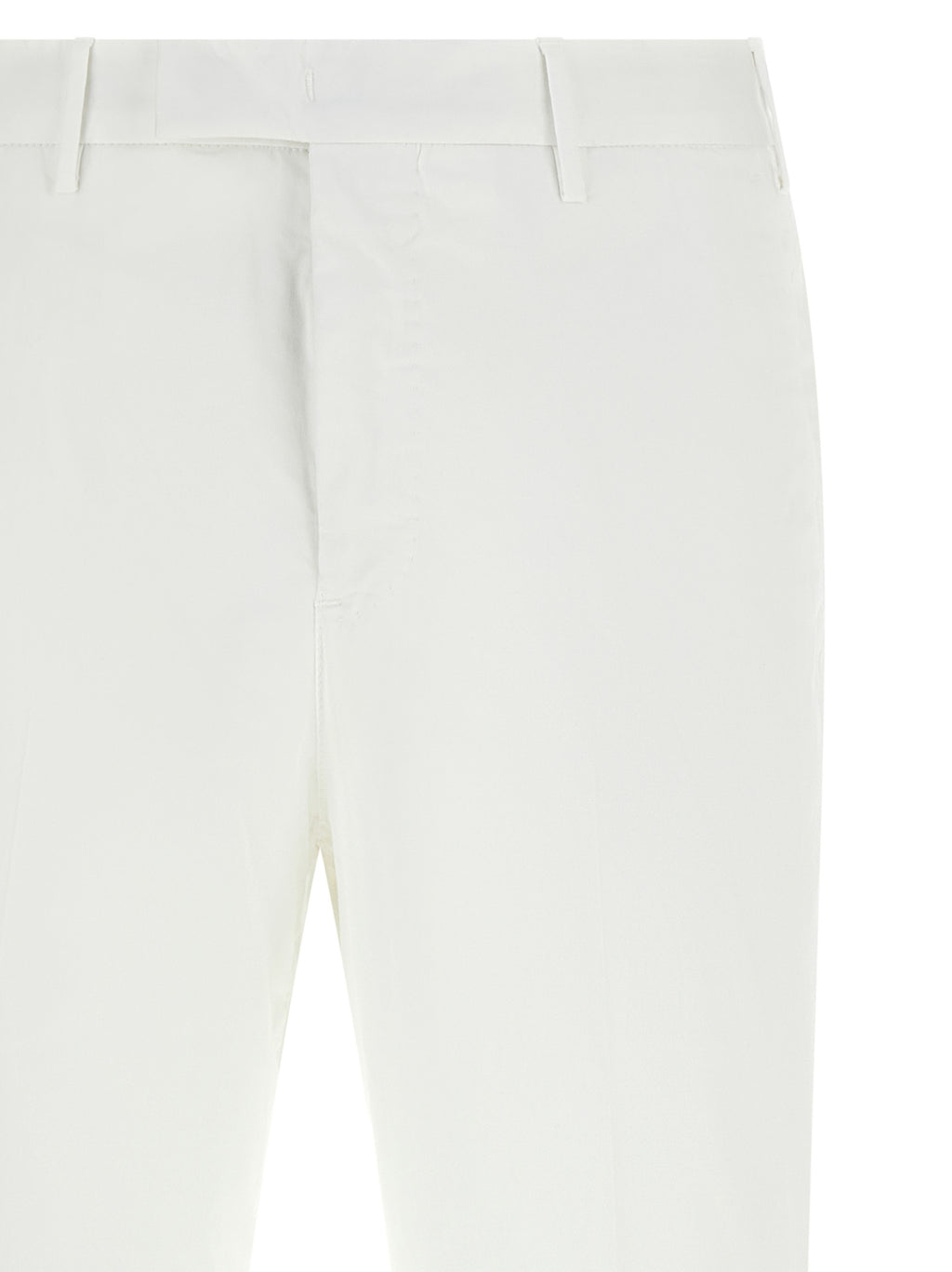 PT Torino White Cotton Dress Pants