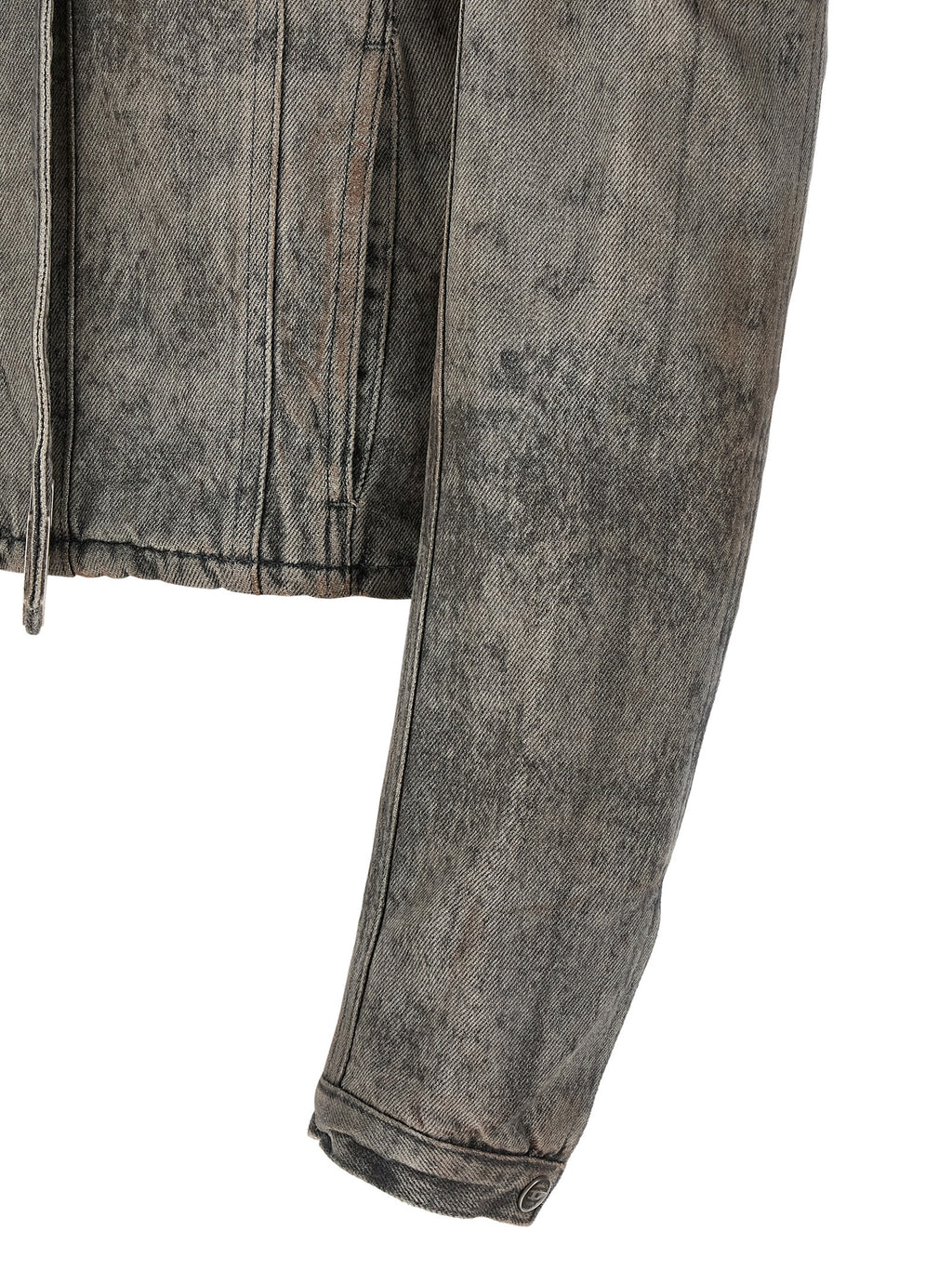 Diesel Gray Cotton Denim Jacket