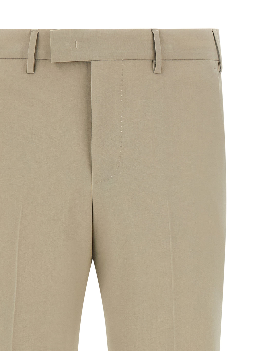 PT Torino Beige Virgin Wool Dress Pants