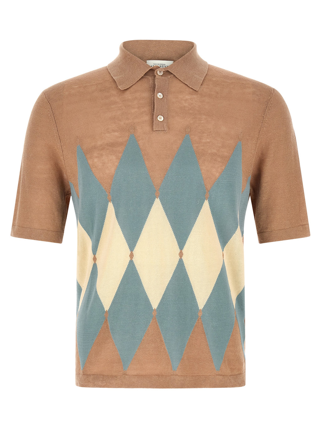 Ballantyne Beige Linen Polo Shirt