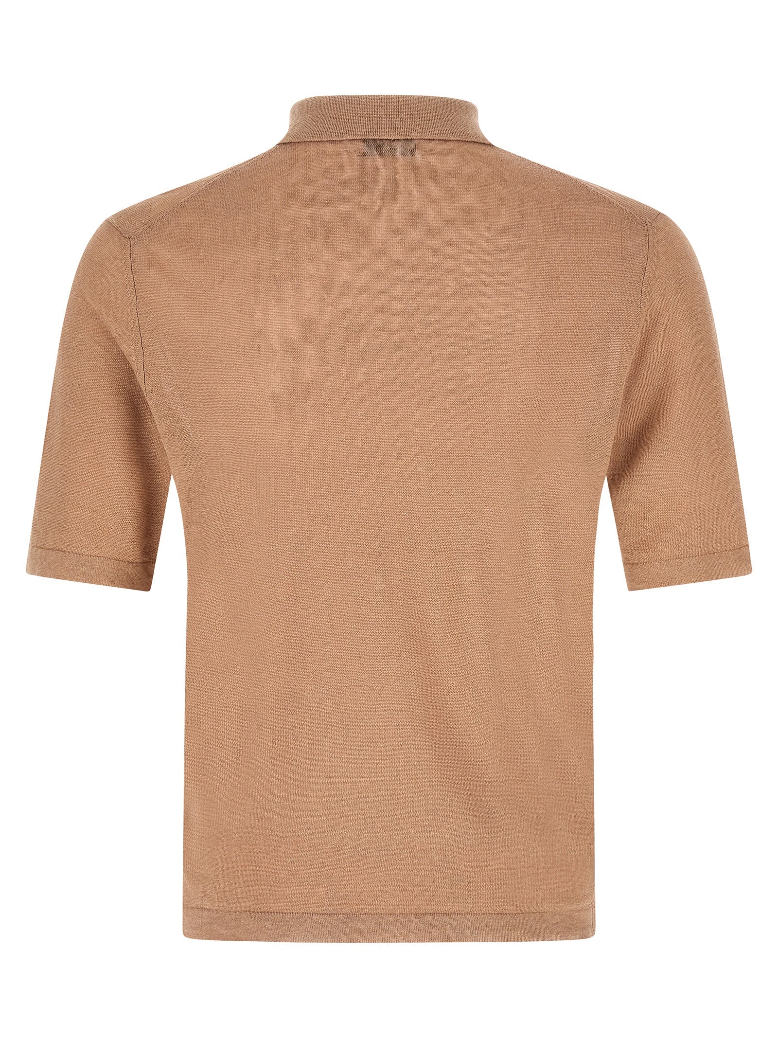 Ballantyne Beige Linen Polo Shirt