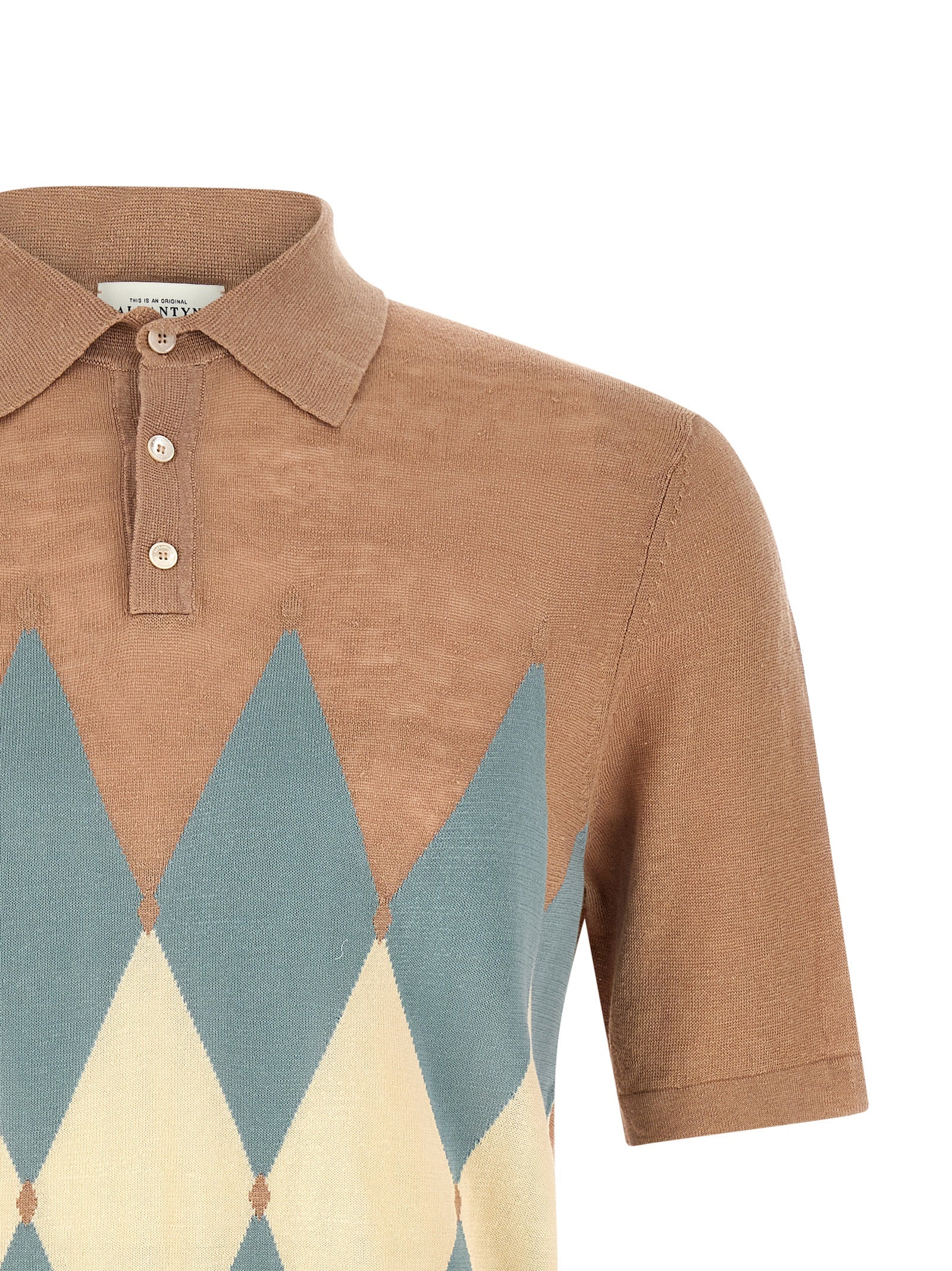 Ballantyne Beige Linen Polo Shirt