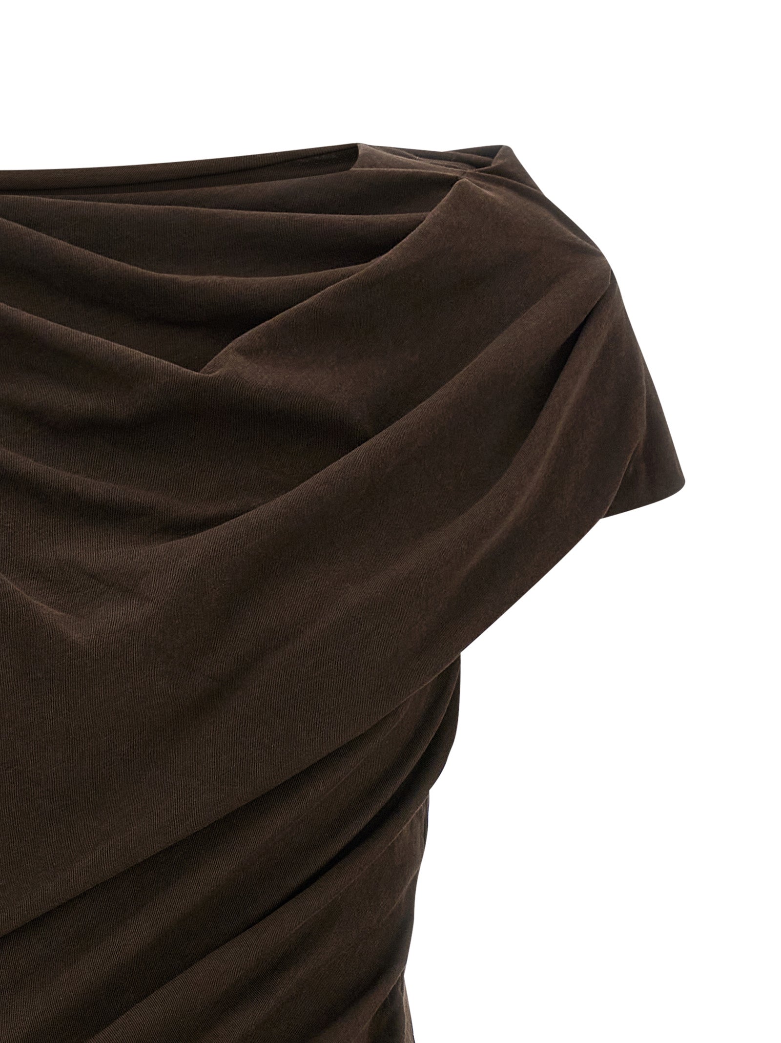 Entire Studios Brown Cotton Short Dress